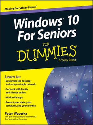 cover image of Windows 10 For Seniors For Dummies